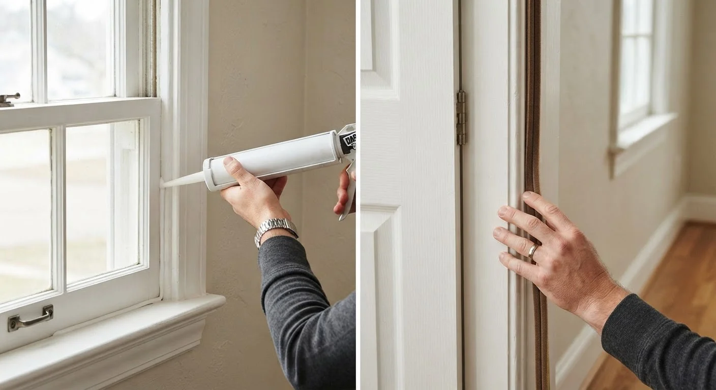 Caulk vs. Weatherstripping: Choosing the Right Draft Seal for Each Spot