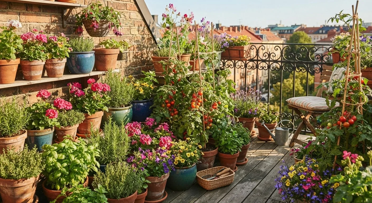 Container Gardening on Patios, Balconies, and Small Spaces