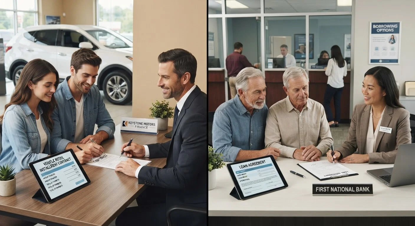 Financing Through a Dealer vs. Your Own Bank