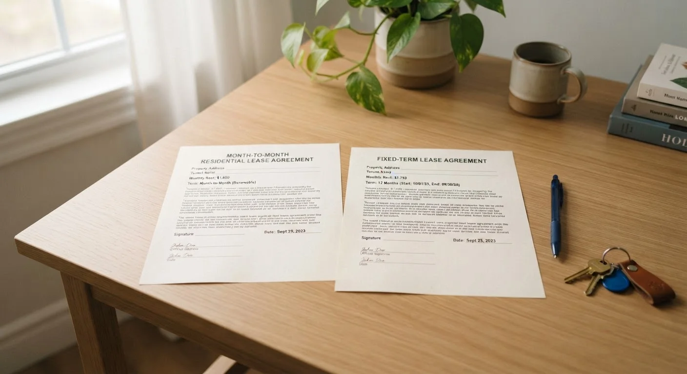 Month-to-Month vs. Fixed-Term Lease: Which Arrangement Fits Your Life?