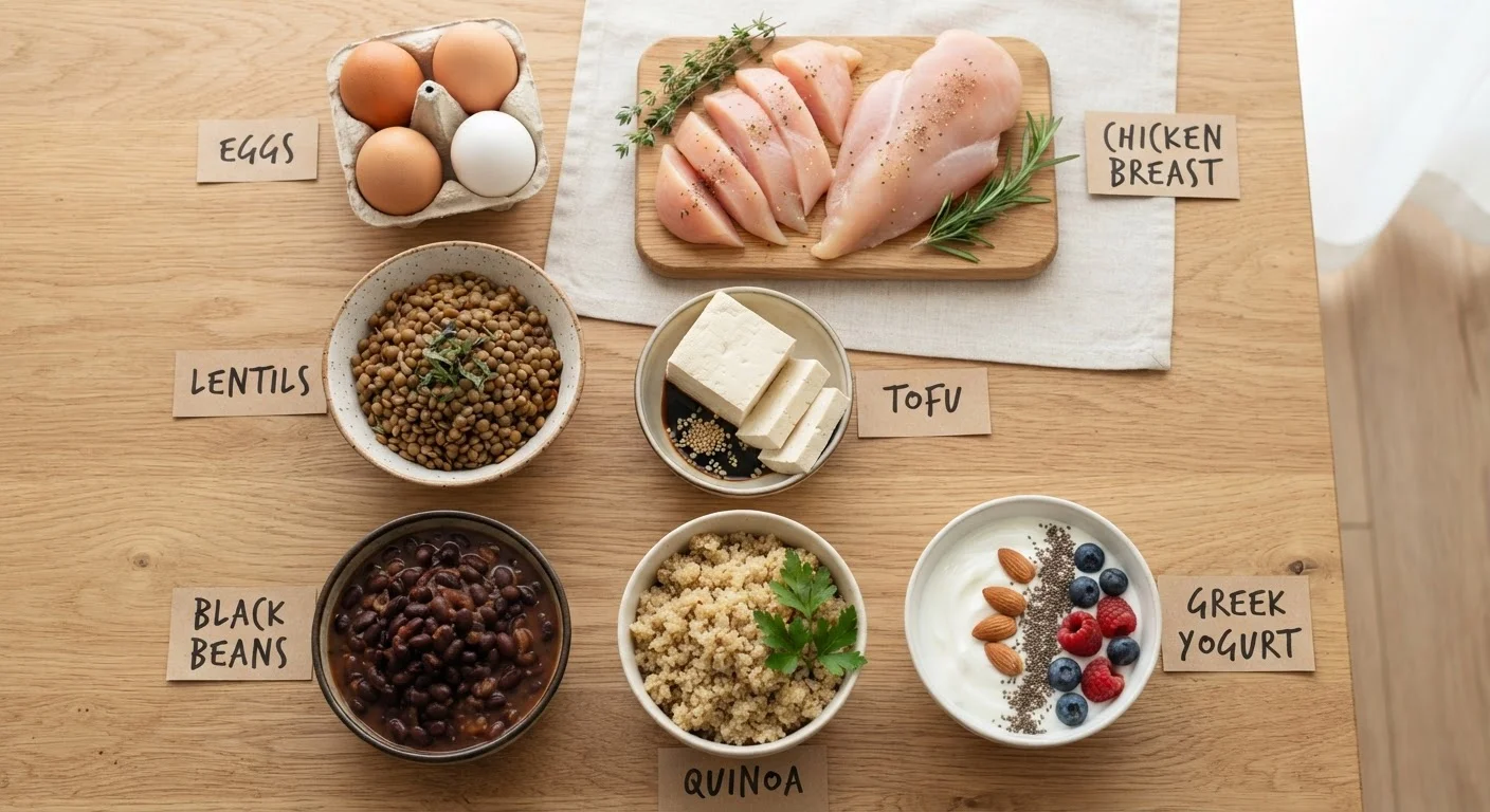 Protein Sources Side by Side: Animal, Plant, and Combination Approaches