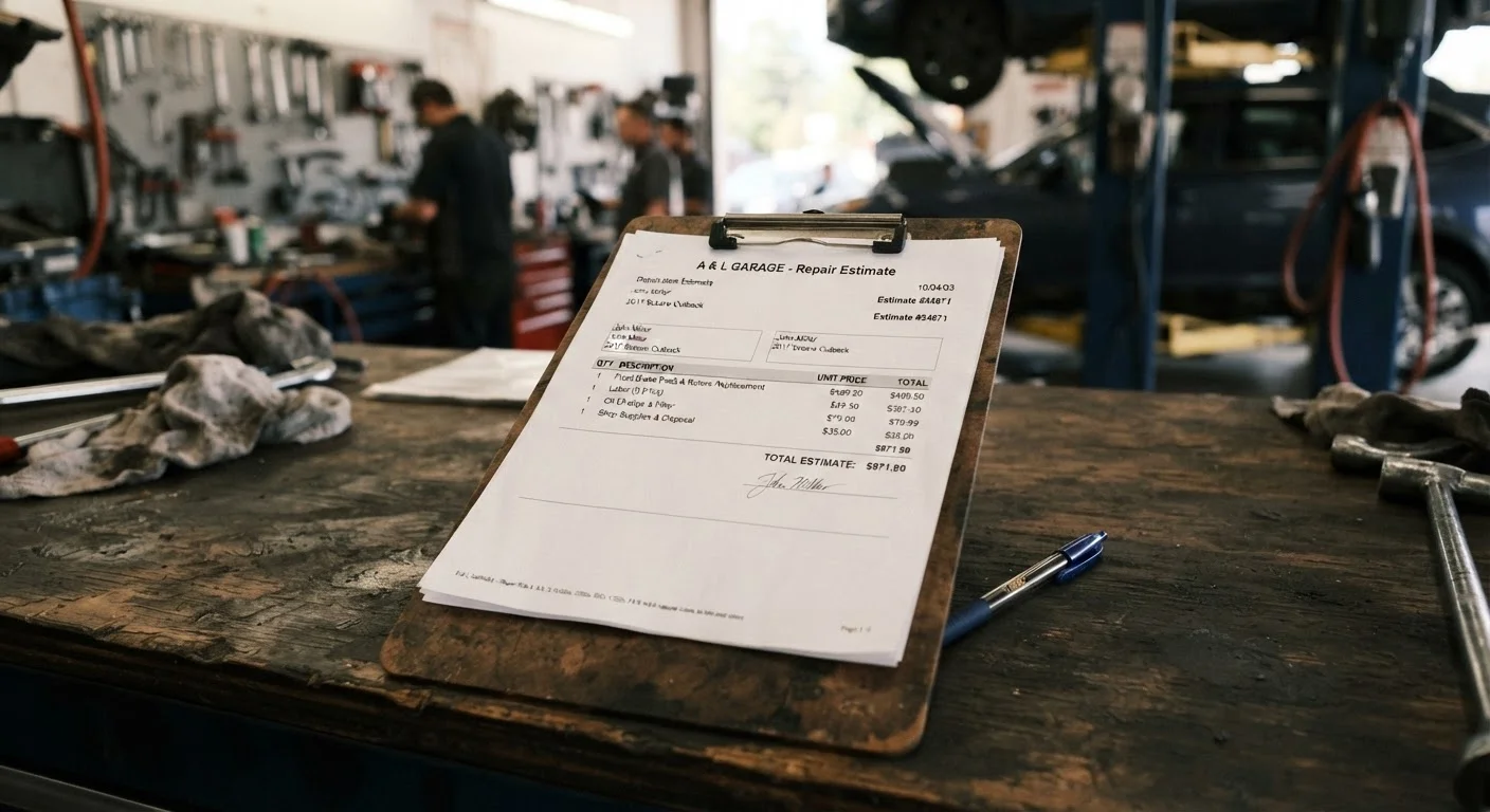 Reading a Mechanic's Estimate Without Getting Lost