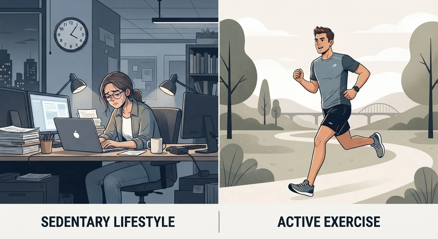 Sedentary Time vs. Exercise: Are They Independent Health Factors?