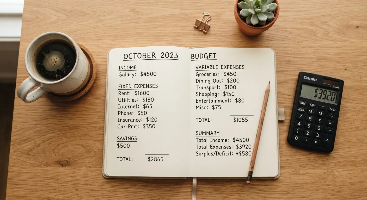 What a Monthly Budget Actually Is (and Why Most People Misunderstand It)
